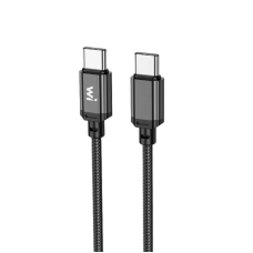 Кабель Wibrand Cobra 60W nylon charging data cable for Type-C to Type-C 1m Black new