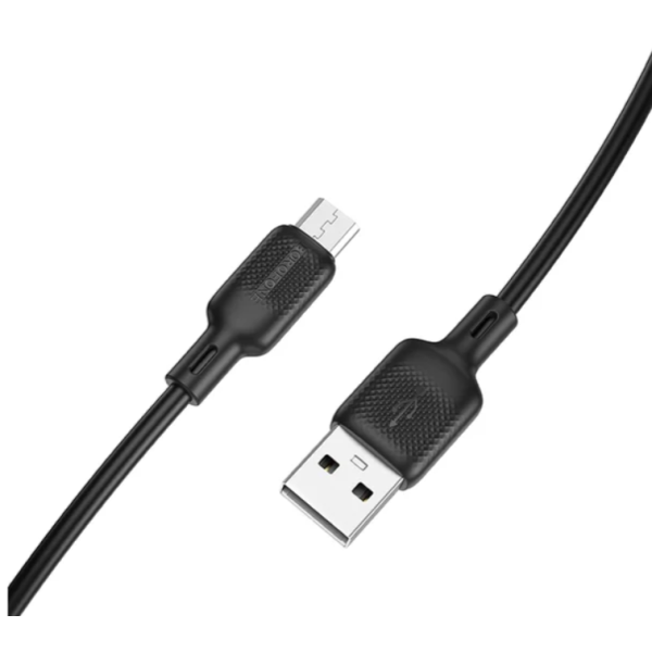 Кабель USB/micro-USB 1 м BOROFONE BX113 Lenny 2.4 A чорний