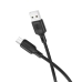Кабель USB/micro-USB 1 м BOROFONE BX113 Lenny 2.4 A чорний Кабель USB/micro-USB 1 м BOROFONE BX113 Lenny 2.4 A чорний