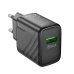 Зарядний блок живлення USB HOCO CS21A Rich 18 W чорний