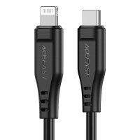 Кабель Type-C/Apple Lightning 1.2 м ACEFAST C3-01 30 Вт 3 А чорний