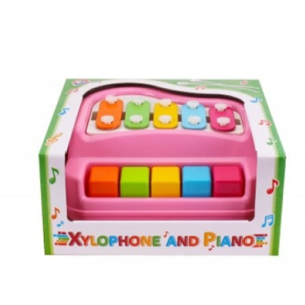 Іграшковий ксилофон-фортепіано Technok Toys 7907 20 см рожевий