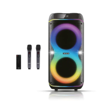 Акустична переносна колонка ZXX-8085 80Вт 2x8" TWS/FM/USB/TF/BT/LED/REC/2MIC/ДК new