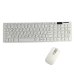 Комплект бездротовий клавіатура та миша Keyboard Dock K06 білий