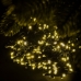 Світлодіодна гірлянда-нитка вулична чорний дріт 300 LED ліхтарики 30 м жовтий