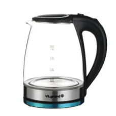 Електрочайник Vilgrand VL1188GK скло 1.8 л чорний