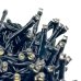 Світлодіодна гірлянда-нитка вулична чорний дріт 300 LED ліхтарики 30 м жовтий