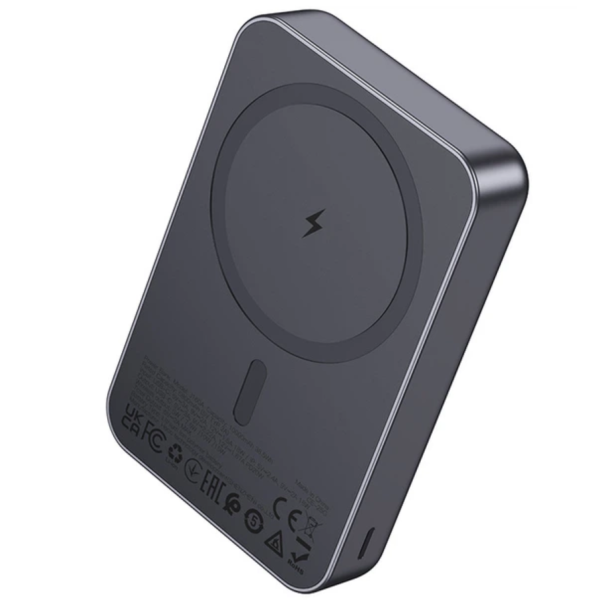 Універсальна мобільна батарея 10000 mAh Hoco J160A Magnetic 20 W повербанк сірий