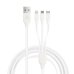 Кабель 3в1 USB/Apple Lightning+Type-C+microUSB 1 м WUW X179 2 A білий