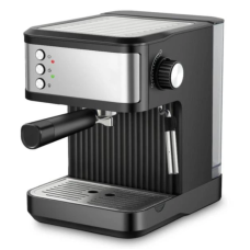 Кавомашина рожкова Crownberg CB-1570 з капучинатором 1200 Вт 1.8 л чорний зі сріблястим