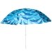 Пляжна садова парасолька 1.8 м Best-11 Дельфіни Anti-UV з нахилом блакитний