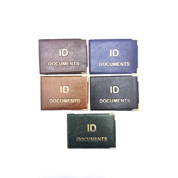 / Обложка на ID документ\права кож-зам с файлом глянецевым микс цвета