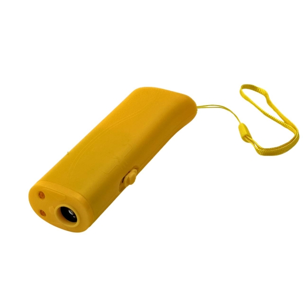 Відлякувач собак ультразвуковий AD100 з кроною жовтий