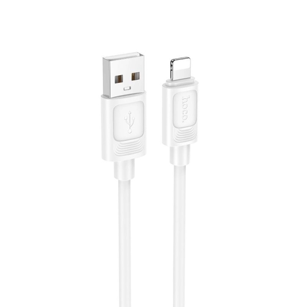 Кабель HOCO X122 Benefit silicone charging data cable iP White new