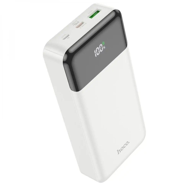 Універсальна мобільна батарея 20000 mAh Hoco J102A Cool figure 20 W повербанк з дисплеєм білий