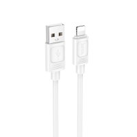 Кабель HOCO X122 Benefit silicone charging data cable iP White new