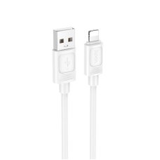 Кабель HOCO X122 Benefit silicone charging data cable iP White new