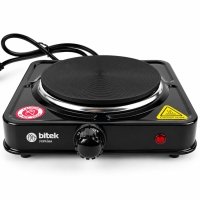 Настільна електроплита дискова 1 конфорка BITEK BT-9086A метал 1000 Вт чорний