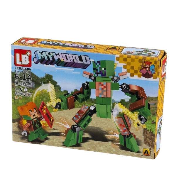 Конструктор Minecraft LB1188 My World 110 деталей