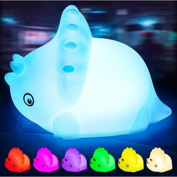 Нічник Динозаврик Dinosaur Losso силіконовий акумуляторний