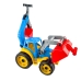 Іграшковий трактор-екскаватор Technok Toys 3671 рухливий ківш пластик 50 см різнобарвний