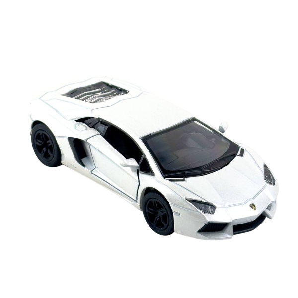 Іграшкова машинка моделька KiNSMART KT5355W Lamborghini Aventador метал 12 см інерційна білий
