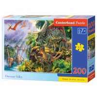 Пазли класичні 200 елементів Castorland В-222223 Долина динозаврів