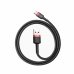 Кабель USB/Type-C 0.5 м Baseus Cafule 3 А чорний з червоним Кабель USB/Type-C 0.5 м Baseus Cafule 3 А чорний з червоним