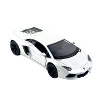 Іграшкова машинка моделька KiNSMART KT5355W Lamborghini Aventador метал 12 см інерційна білий