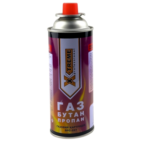 Газовий балон туристичний X-Treme Professional BPС-227 400 мл -5°C+50°C