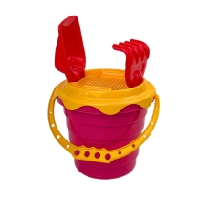 Іграшковий набір для піску 6 предметів Technok Toys 0489 червоний з жовтим