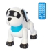 Інтерактивна іграшка Собака RC0009 на радіокеруванні звукові та світлові ефекти 18 см білий з блакитним