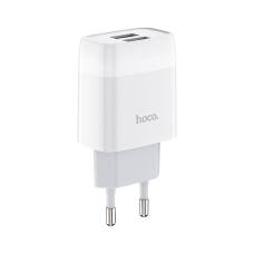 Зарядний блок живлення 2xUSB HOCO C73A Glorious 12 W 5 V 2.4 A білий