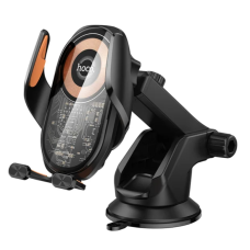 Автотримач для телефона з БЗП HOCO HW34 Blue whale 3-axis linkage wireless fast charging car holder new