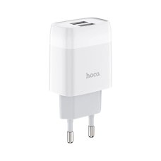 Зарядний блок живлення 2xUSB HOCO C73A Glorious 12 W 5 V 2.4 A білий