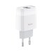 Зарядний блок живлення 2xUSB HOCO C73A Glorious 12 W 5 V 2.4 A білий