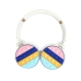 Навушники дитячі бездротові накладні POP IT Rainbow Headset 950BT FM MP3 Bluetooth білий