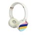 Навушники дитячі бездротові накладні POP IT Rainbow Headset 950BT FM MP3 Bluetooth білий