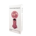 Вентилятор портативний Mini fan AND XL-880 діаметр 9 см з підставкою для телефону та дисплеєм рожевий