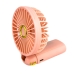 Вентилятор портативний Mini fan AND XL-880 діаметр 9 см з підставкою для телефону та дисплеєм рожевий