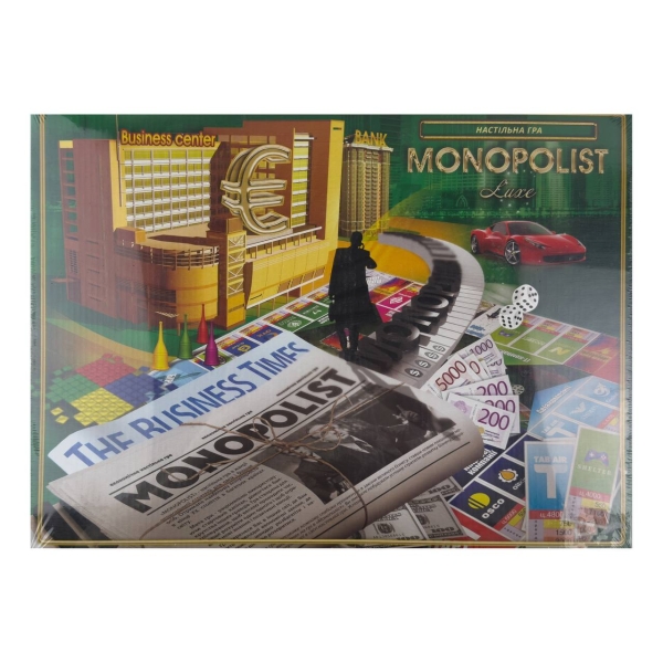 Настільна гра Danko Toys P-01-01U Monopolist 2-4 гравці для дітей та дорослих