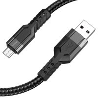 Кабель USB/Apple Lightning 1.2 м Hoco U110 2.4 А чорний
