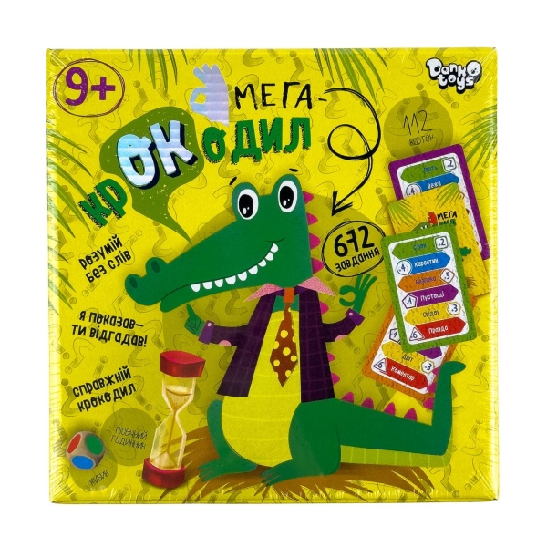 Настільна гра Danko Toys CROC-03-01U Мега-крокодил від 2х гравців для дітей та дорослих