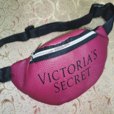 / Сумка-бананка Victoria's Secret жіноча, шкір-зам, молодіжна, на пояс, бордовий
