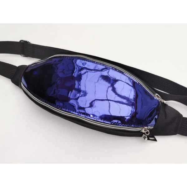 / Сумка-бананка GREAT-TOMN унісекс, оксфорд, спортивна, глянцева, на пояс, синій