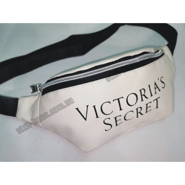 / Сумка-бананка Victoria's Secret жіноча, шкір-зам, молодіжна, на пояс, білий