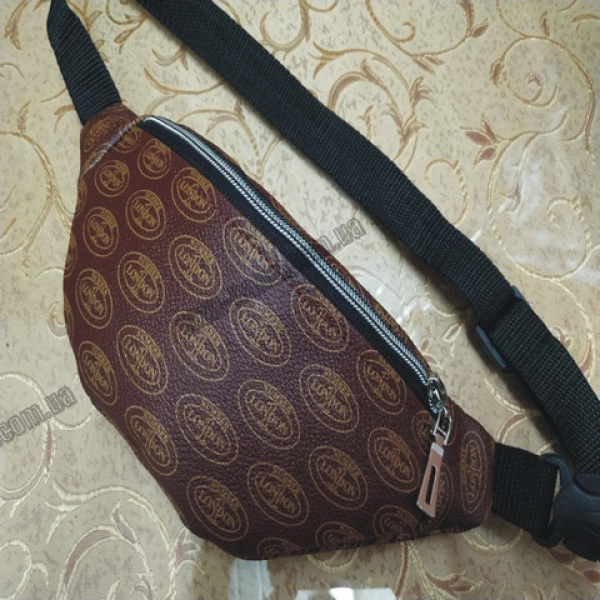 / Сумка-бананка жіноча, шкір-зам, молодіжна, на пояс, коричневий