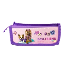 Пенал-косметичка Kidis Best Friend Dog 20 х 9 см фіолетовий