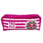 Пенал-косметичка Tropic 2 відділення 20 х 10 см рожевий