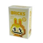 Конструктор піксельний 3058-E Labubu 250 деталей жовтий